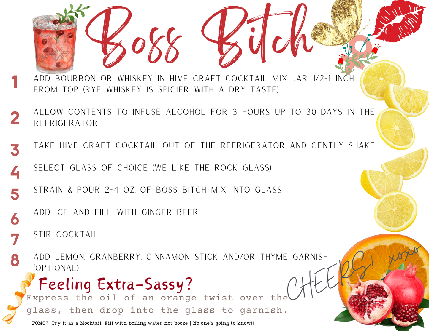 Command Your Cocktail Game with Hive Craft Cocktail's Boss Bitch