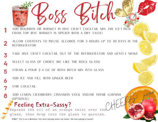 Command Your Cocktail Game with Hive Craft Cocktail's Boss Bitch