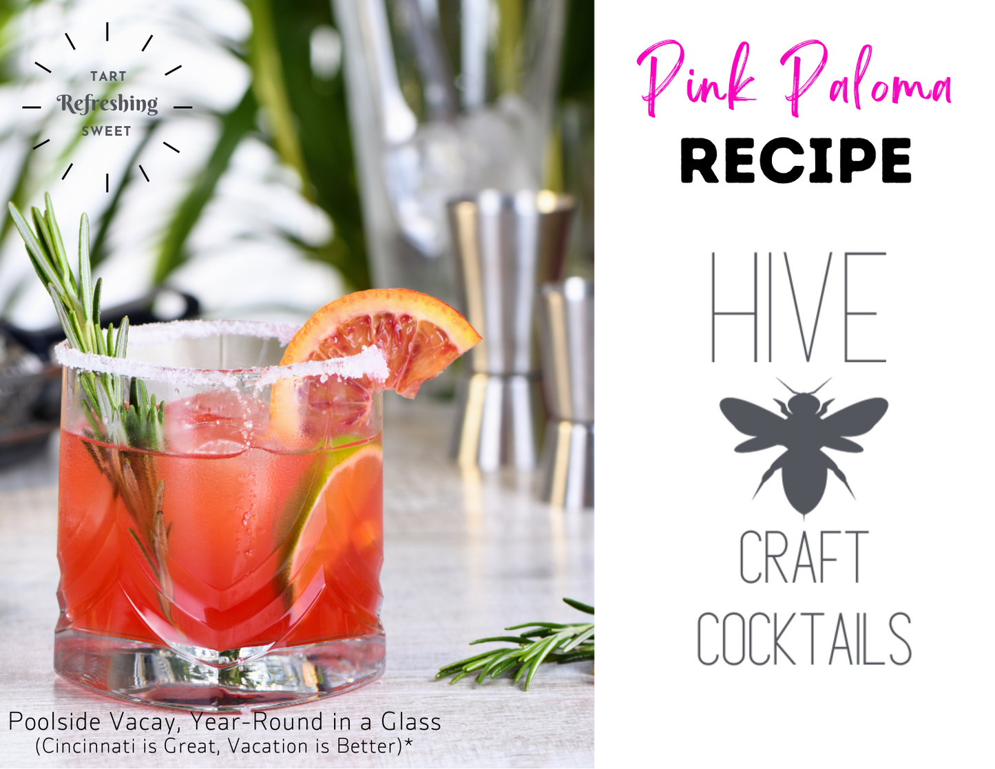 Revitalize Your Spirits with a Hive Craft Cocktail Pink Paloma