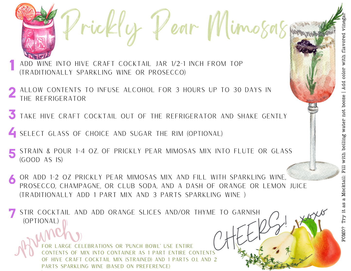 Brunch in Style with Hive Craft's Prickly Pear Mimosas